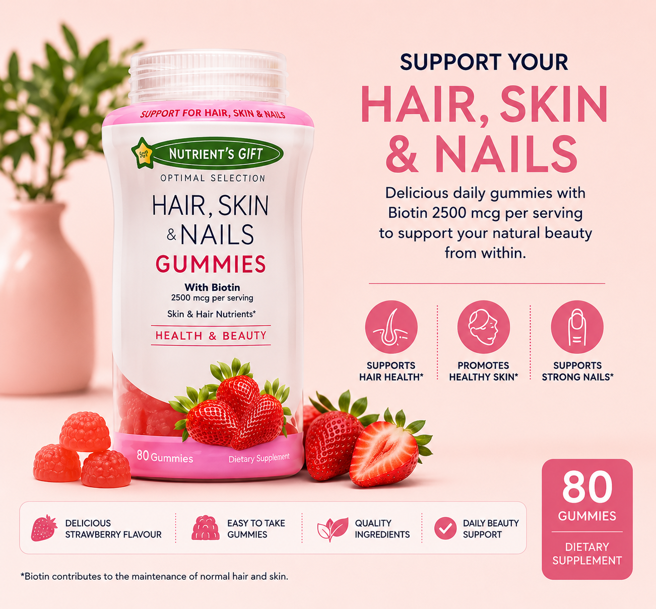 Hair, Skin & Nails Gummies